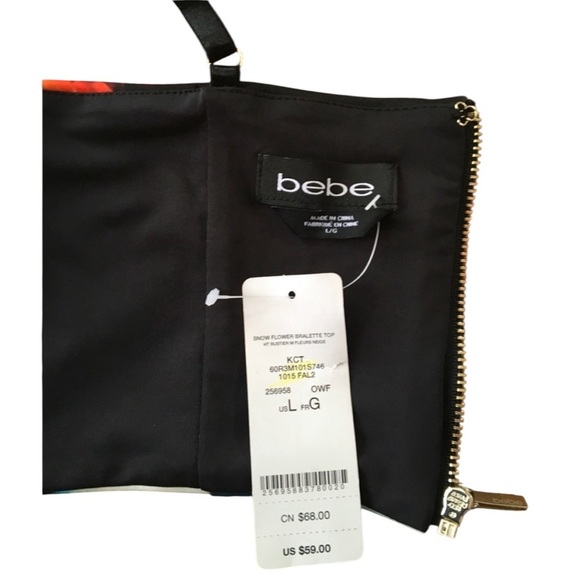 Bebe crop top , multicolor , sizeL - Picture 7 of 7